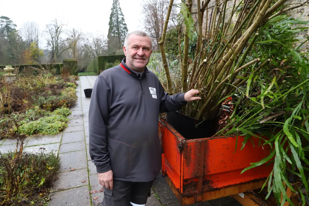 Sbastien Beaupre, chef jardinier au parc de Clres