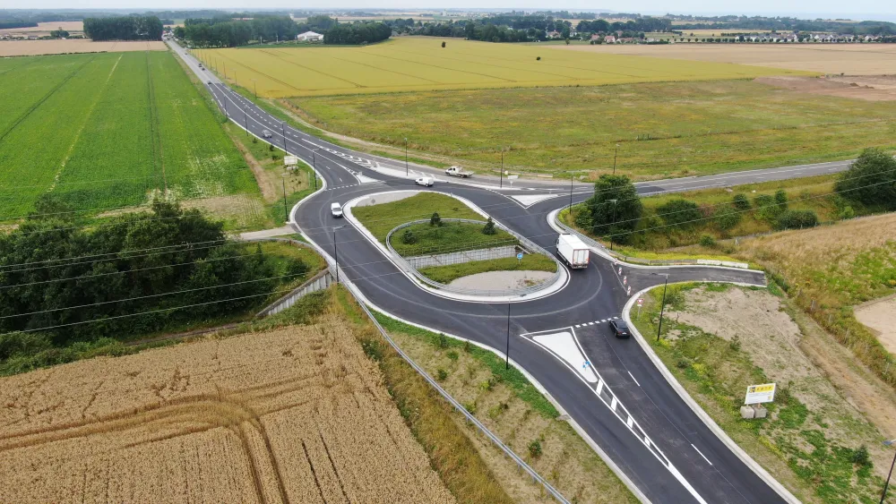 Au pied du futur chantier EPR2 de Penly, le nouveau giratoire sur la RD 925 a t inaugur jeudi 19 septembre